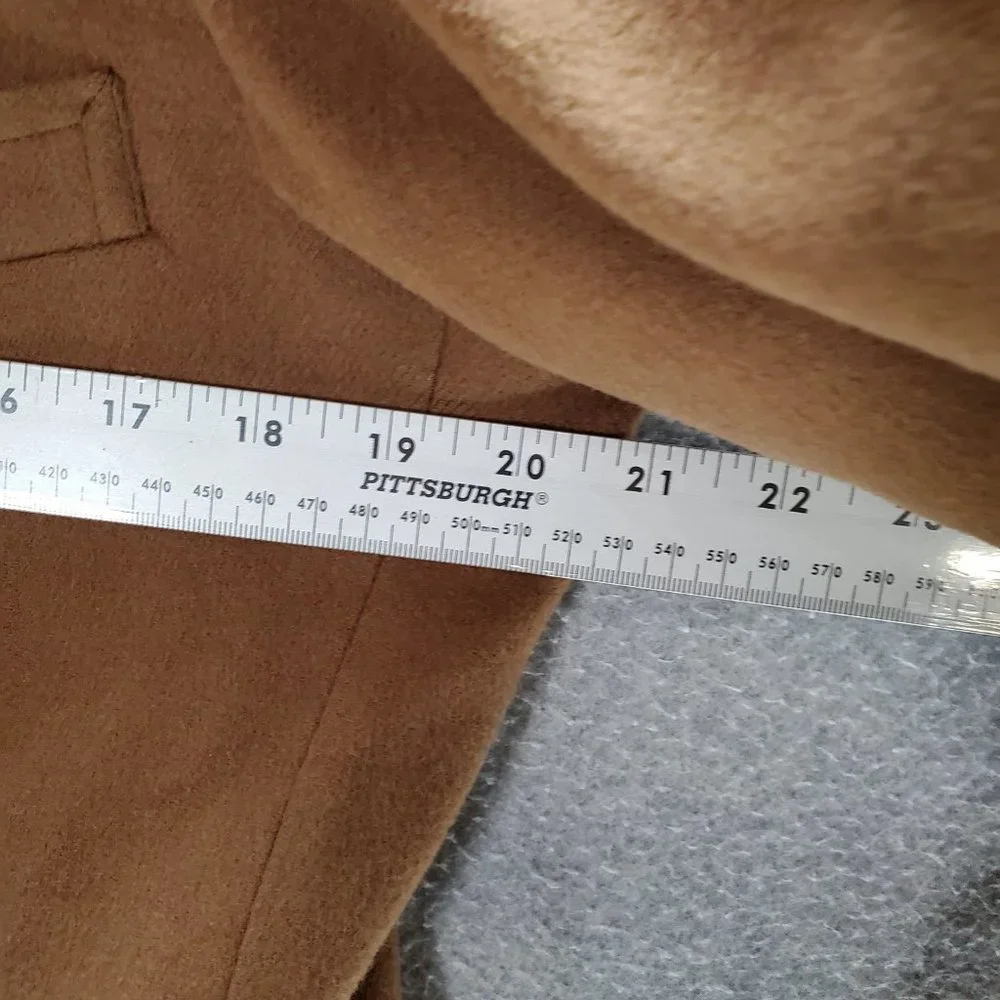 Rudy Harris Men Blazer Jacket Medium Brown Camel Hair‎ Button Up Pockets Collar